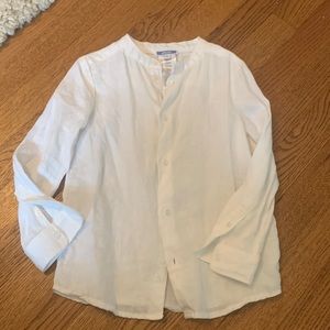 Jacadi white linen shirt.